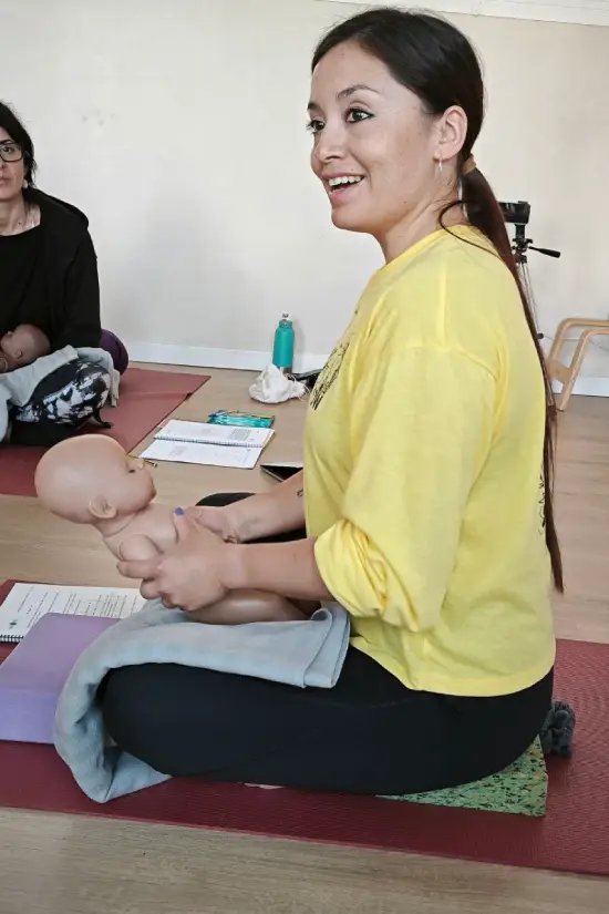 Masaje Shantala al bebé
